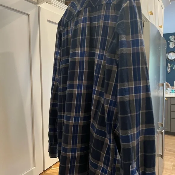 Size Large Levi’s flannel blue used - Picture 5 of 6